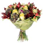 Букеты с кустовыми розами