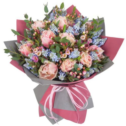 Цветочный букет «Весенний диалог»