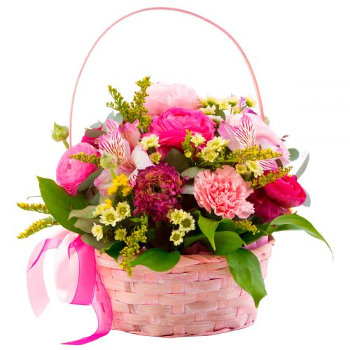 Цветочная композиция «Розовый оазис»