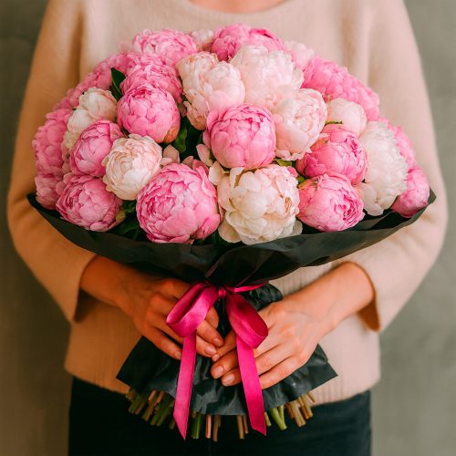 Букет «Пионовая фантазия»
