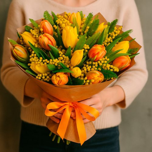 Букет цветов «Чудесная экзотика»