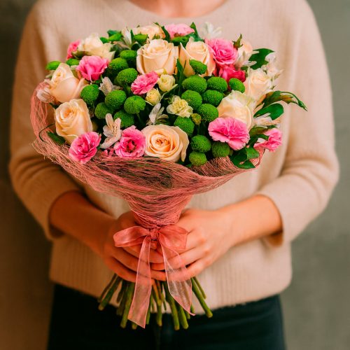 Флористический букет «Цветочная фантазия»