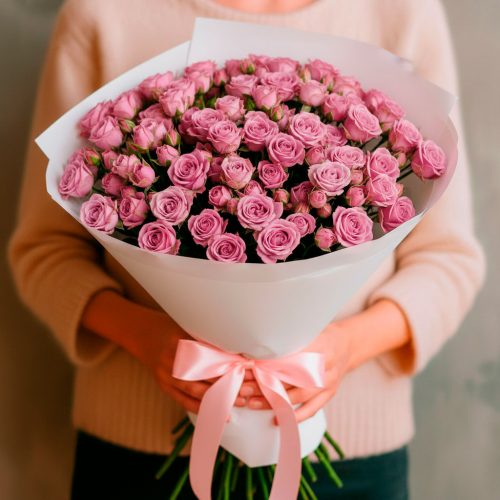 Монобукет роз «Фиолетовая мечта»